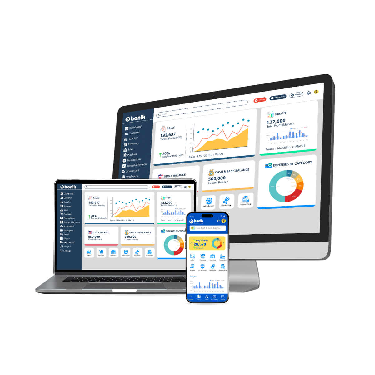 bonik on Desktop, Laptop and Mobile